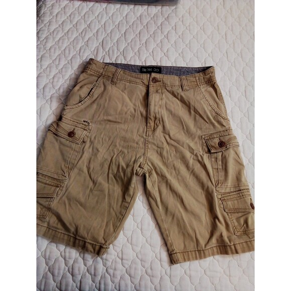 Men's Iron Co Dark Khaki  Cargo Shorts Size 32 - Picture 13 of 15